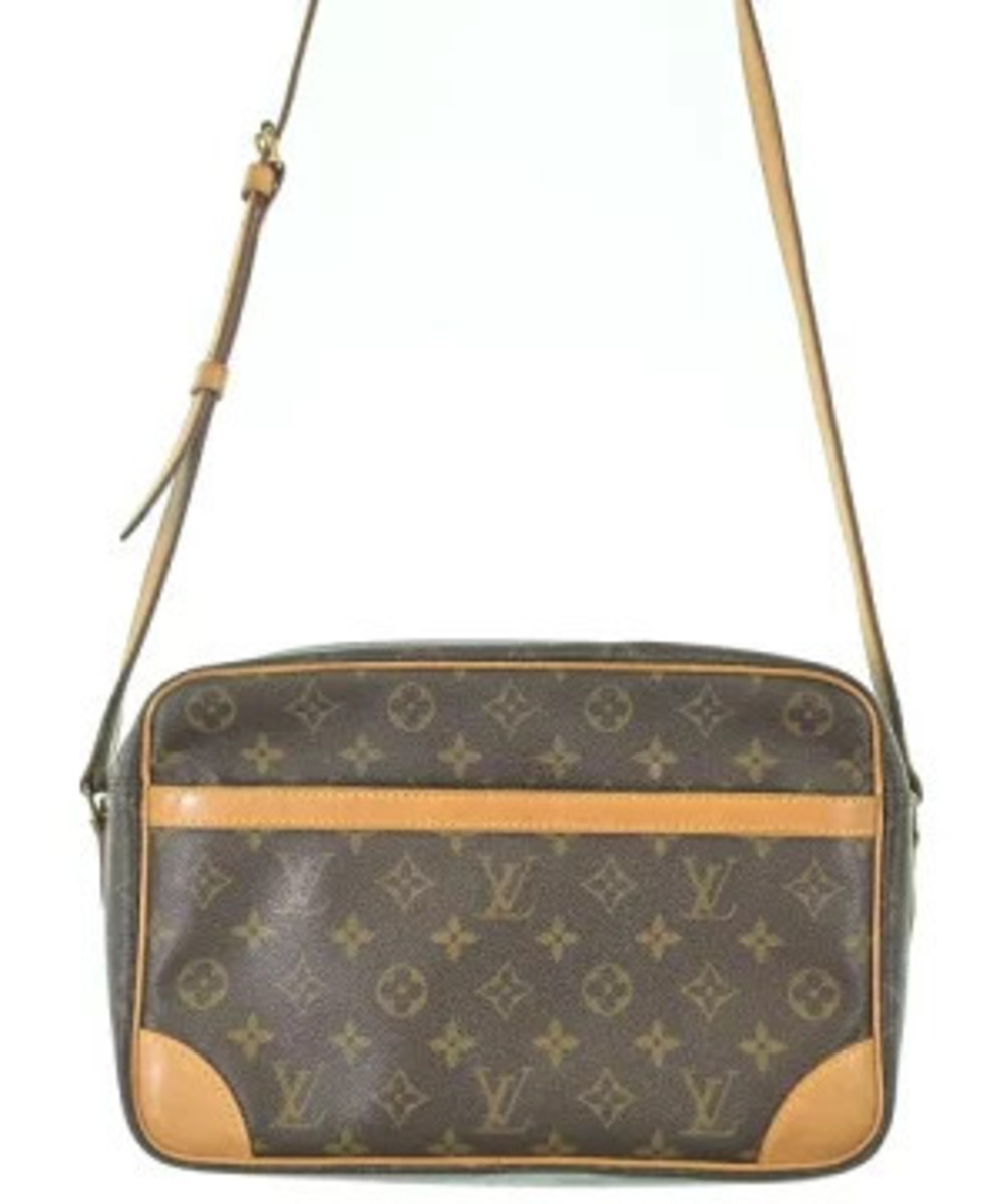 Louis Vuitton Shoulder Bag Brown Beige Cream All over